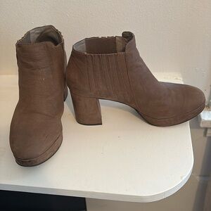 Eileen Fisher suede ankle boot